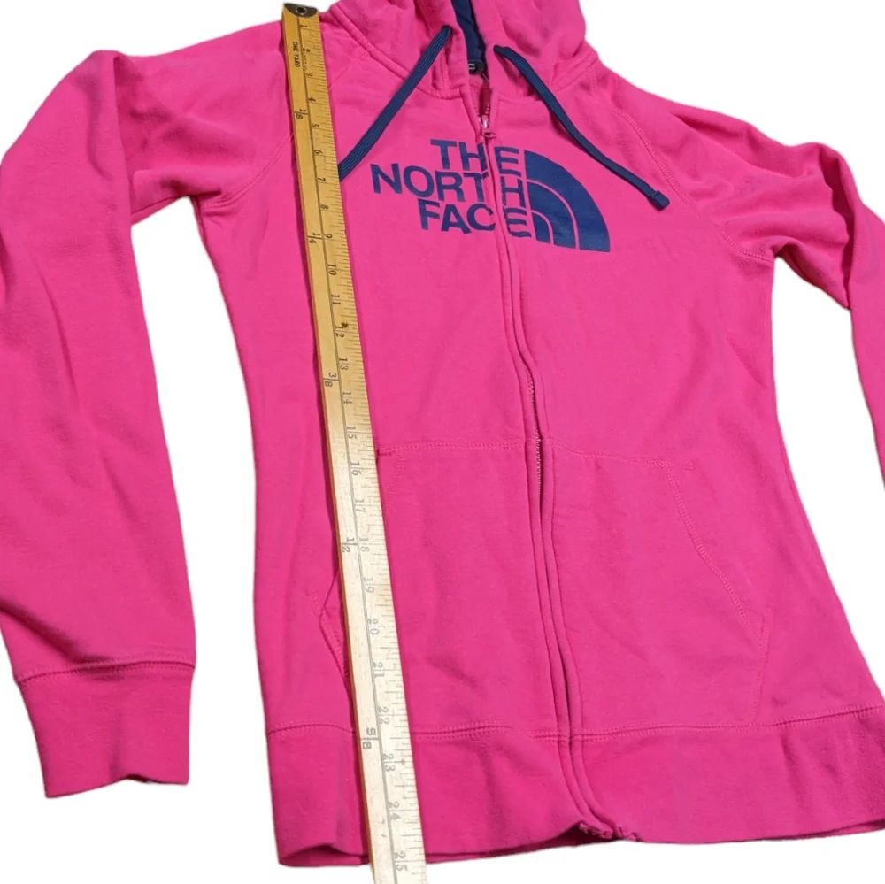The North Face Women's Medium Half Dome Hot Pink & Navy Full Zip Hoodie NWT - Picture 4 of 14
